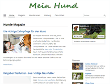 Tablet Screenshot of mein-hund.de